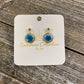 Flower Resin Earrings - Small Dangle