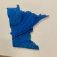 Wood Sign - Blue Glazed Minnesota
