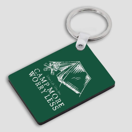 Camp More Worry Less Keychain