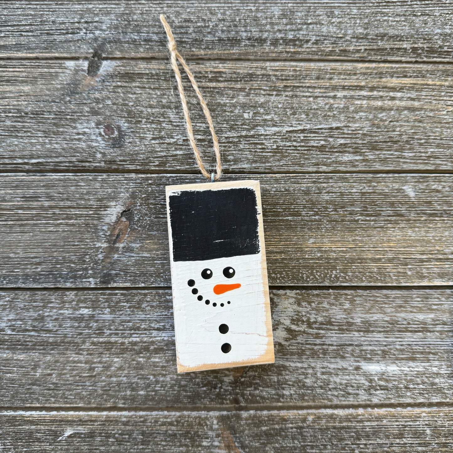 Vertical Snowman Ornament