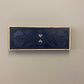 Wood Sign - Navy Blue Wood Mosaic with Stained Chevron Accents