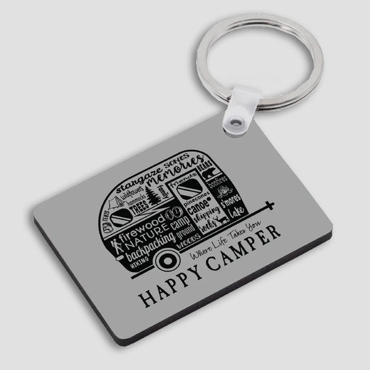 Happy Camper RV Keychain