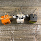 Halloween Wood Block Ornaments - Pumpkin, Ghost, and Monster