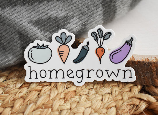 Wild North Co - Sticker - Homegrown Veggies