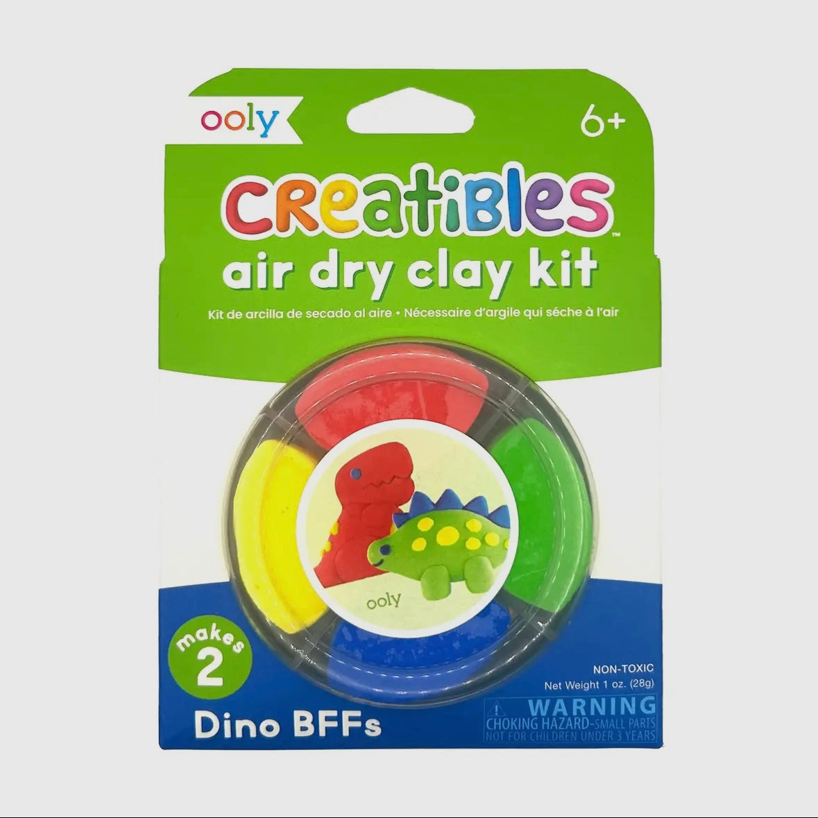 OOLY - Creatibles DIY Air-Dry Clay Kit - Dino BFFs