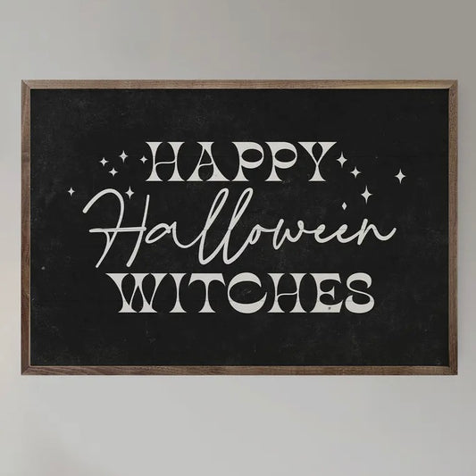 Kendrick Home - Happy Halloween Witches (black)