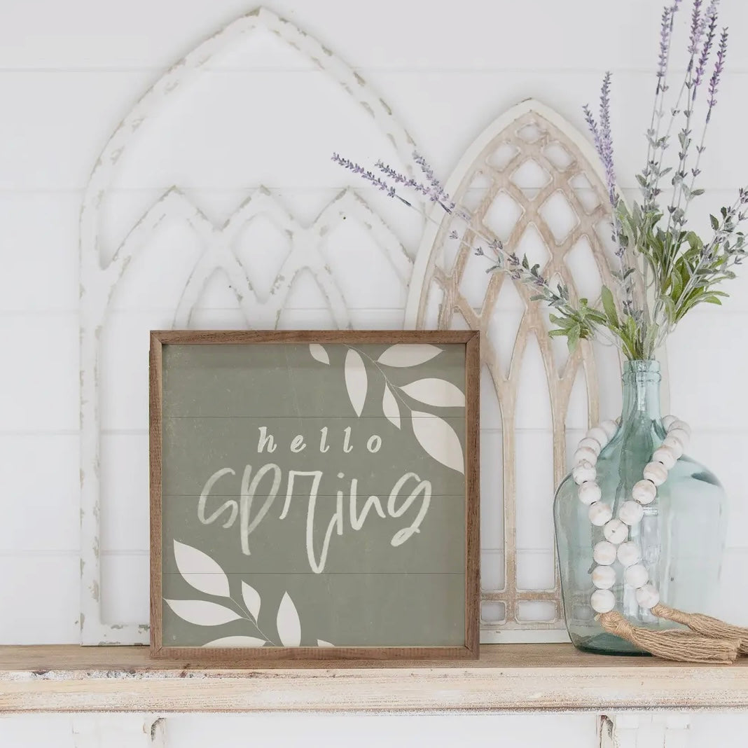 Kendrick Home - Hello Spring Green 8x8