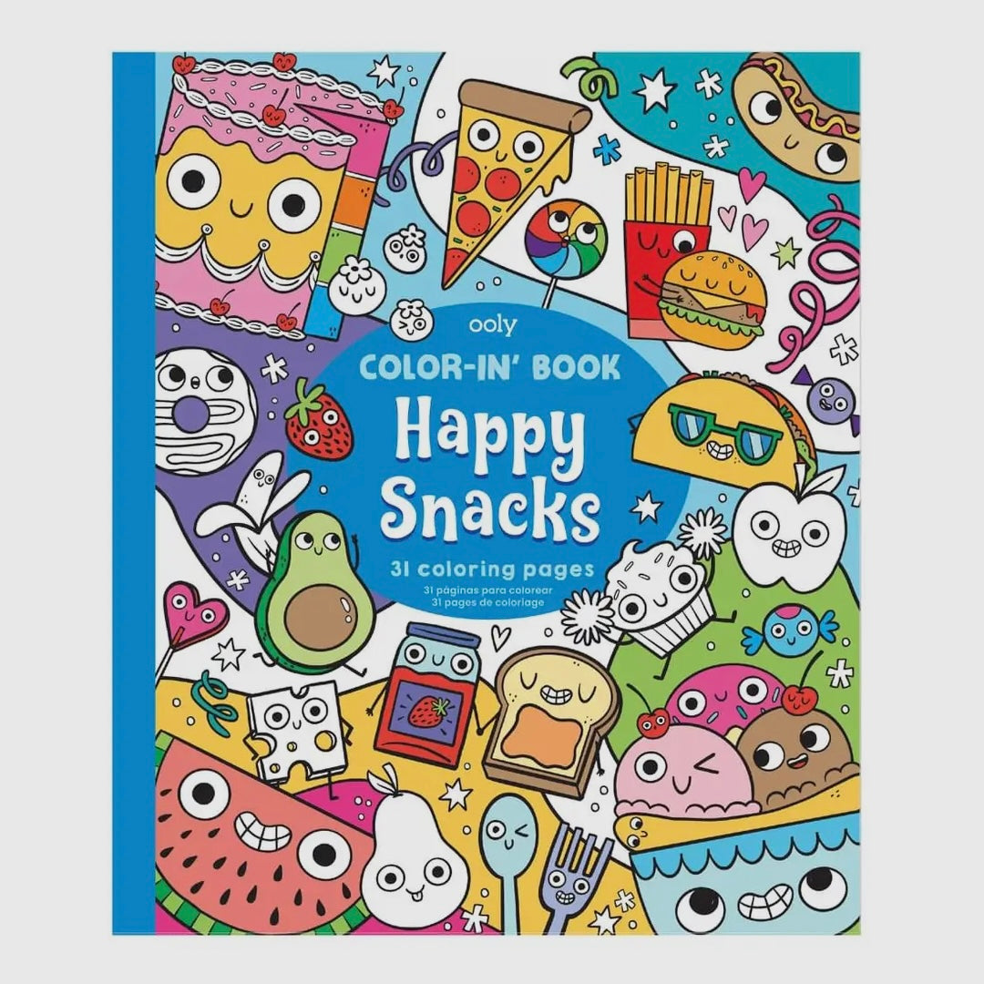 OOLY - Coloring Book - Happy Snacks