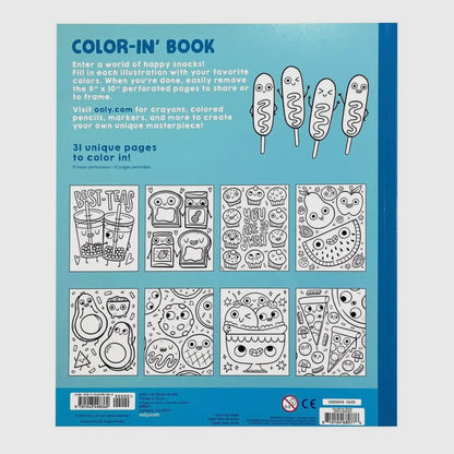 OOLY - Coloring Book - Happy Snacks