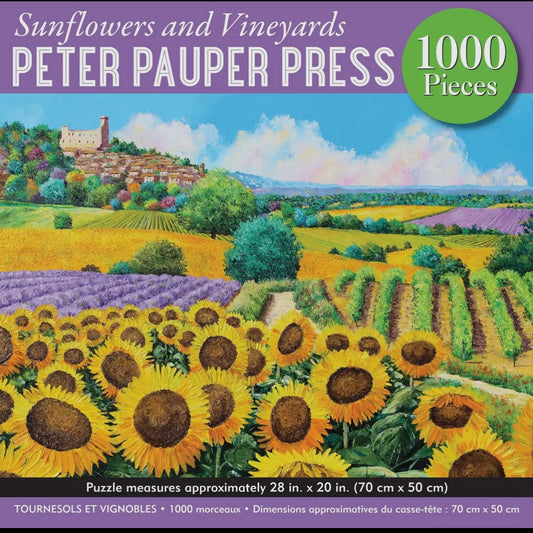 Puzzle - Sunflowers & Vineyards