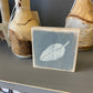 Fall Leaf Decoration - Mini Wood Sign with Gray and Beige Fall Rustic Leaf