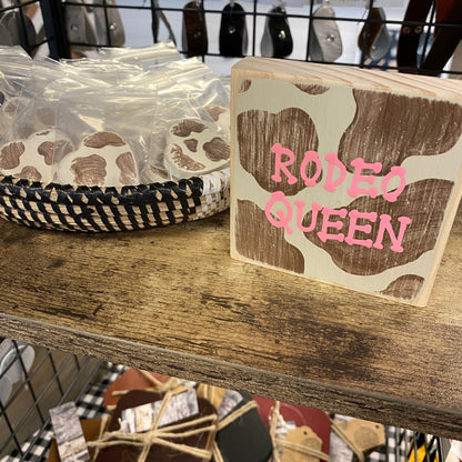 Mini Wood Sign - Rodeo Queen