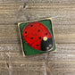 Painted Ladybug Tile on Easel - Green