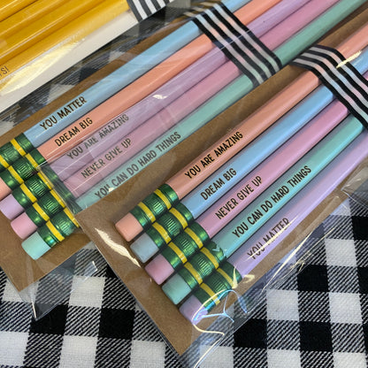 Pencil Set - Positive Affirmations