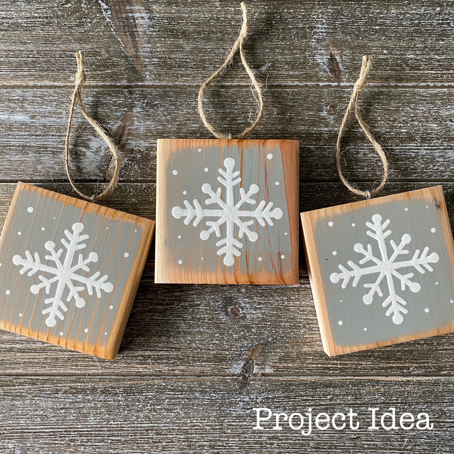 Unfinished Wood Squares for Crafts - 2 pc set