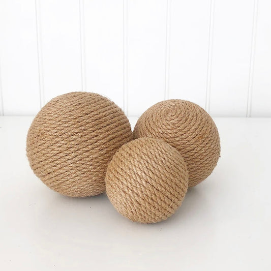 Foundations Decor - Jute Balls - Set of 3