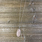 Jenson Natural Jewelry - Rose Quartz Oval Pendant Necklace