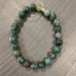 Bracelet - Moss Agate with Lava