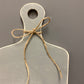 Decorative Cutting Board with Handle- Cream and Gray
