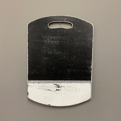 Decorative Cutting Board - Black and White - Round Top