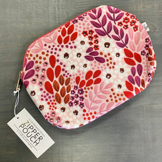 Zipper Pouch Makeup Bag - Sangria