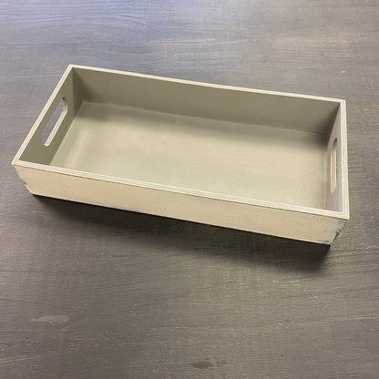 Decorative Farmhouse Serving Trays - Light Gray