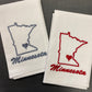 Embroidered Tea Towels - Minnesota