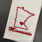 Embroidered Tea Towels - Minnesota