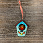 Fused Glass Ornament - Robin in Birdhouse
