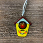 Fused Glass Ornament - Robin in Birdhouse