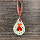 Fused Glass Ornament - Chicken