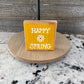 Spring Decor - Yellow Happy Spring Decoration