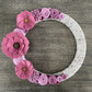 Felt Flower Wreath - Pink