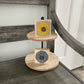 Felt Flower Decor - Beige and Blue