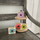 Felt Flower Decor - Beige and Light Green