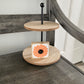 Felt Flower Decor - White and Coral