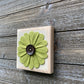 Felt Flower Decor - Beige and Light Green