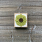 Felt Flower Decor - White and Green
