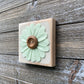 Felt Flower Decor - Beige and Mint Green