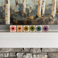 Felt Flower Decor - White and Green