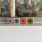 Felt Flower Decor - Beige and Light Green
