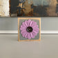 Felt Flower Decor - Gray and Purple