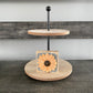 Felt Flower Decor - Gray and Orange