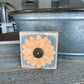 Felt Flower Decor - Gray and Orange
