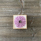 Felt Flower Decor - White and Purple