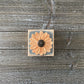 Felt Flower Decor - Gray and Orange