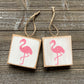 Summer Decor - Pink and White Flamingo Ornament