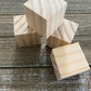 Unfinished Wood Blocks for Crafts - 4 pc set