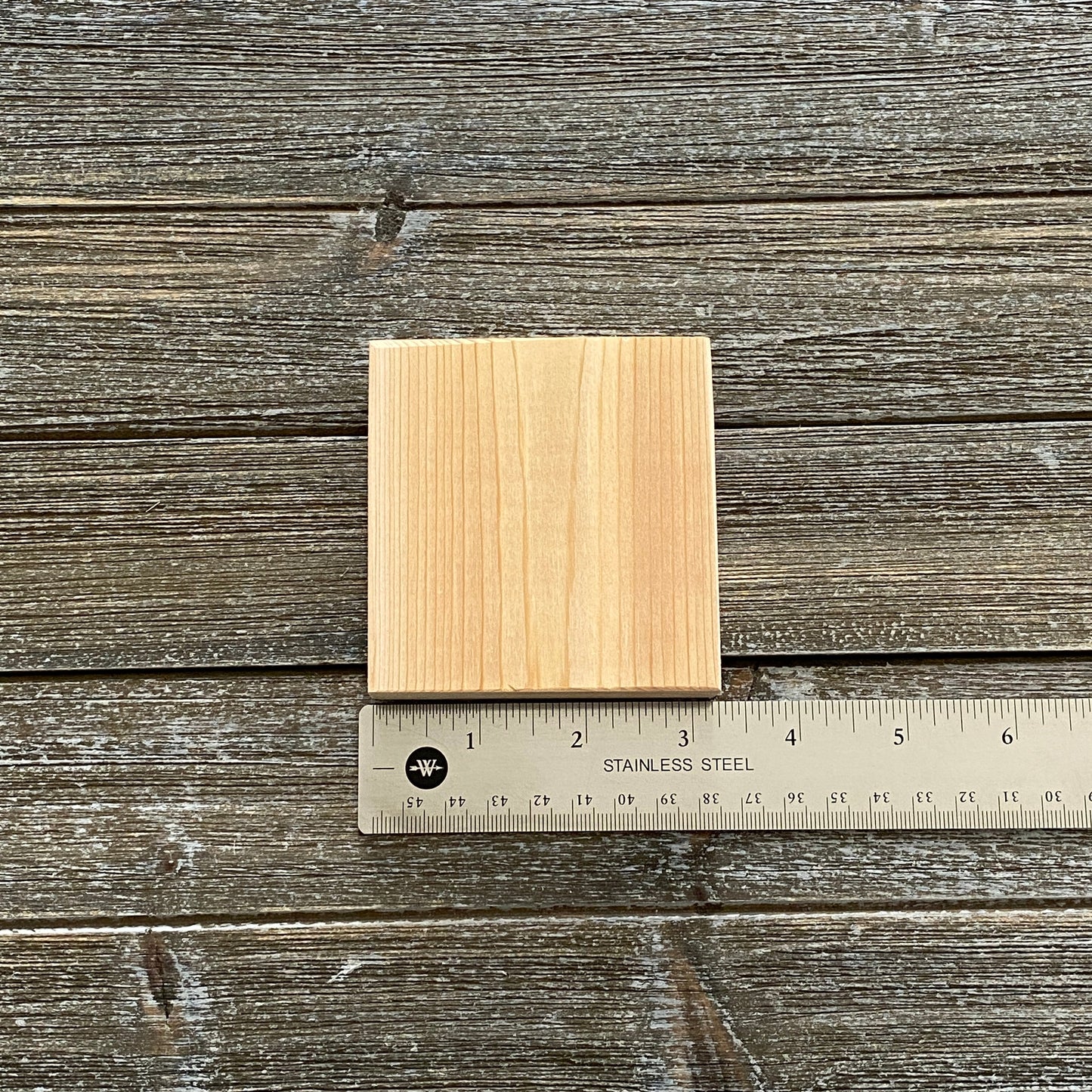 Unfinished Wood Square for Crafts - 1 pc