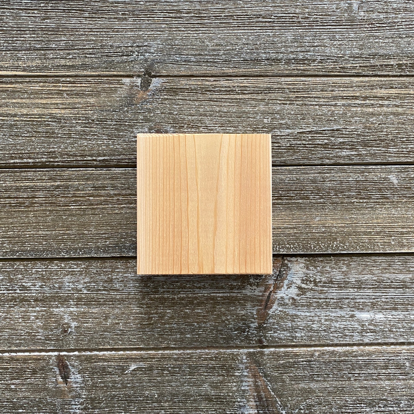 Unfinished Wood Squares for Crafts - 2 pc set